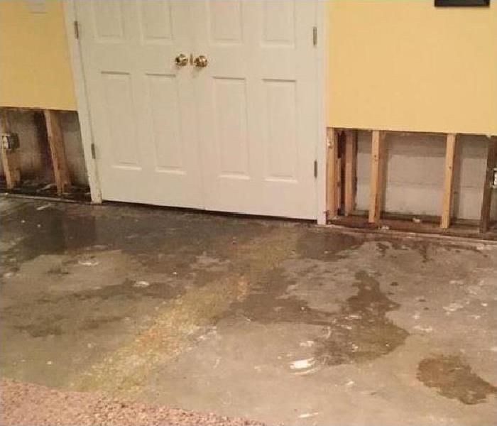water damaged home