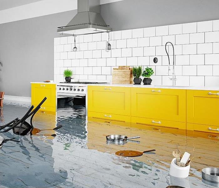 home damaged by flooding